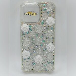 Flower and rhinestone IPhone 15 Pro Max Case